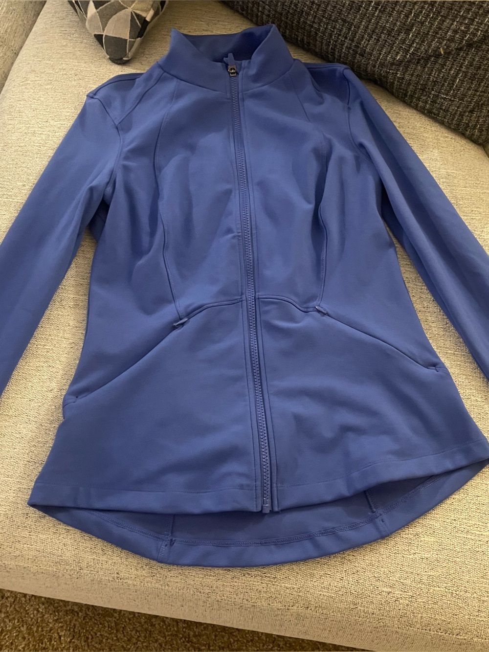 Blue Zip-Up Active Jacket